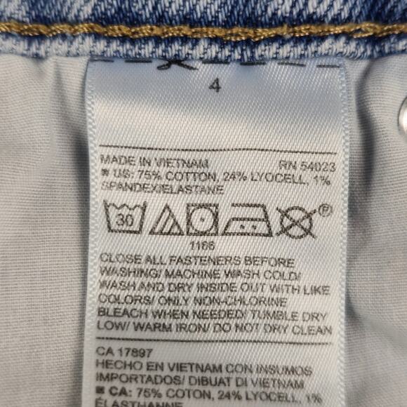 Old Navy Jeans Womens Size 4 High Rise Slouchy Straight Button Fly 29" Waist - Picture 10 of 16